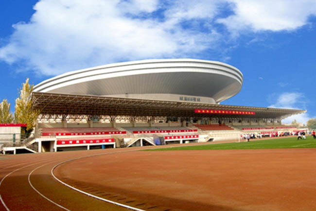 石狮体育场看台网架工程