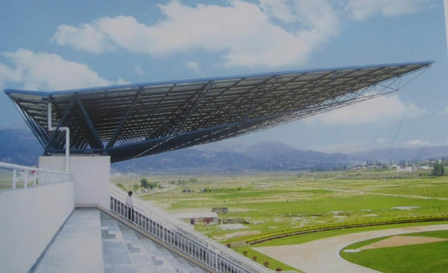 石狮体育场看台网架工程